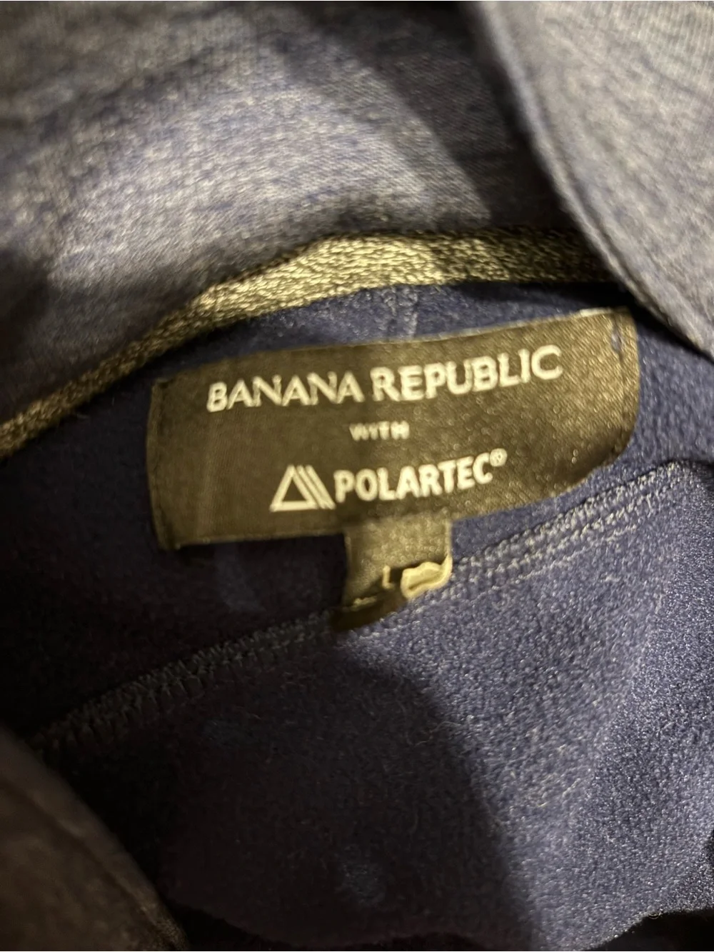 Banana Republic Polartec Men's Quarter-Zip Sweater - Navy Blue